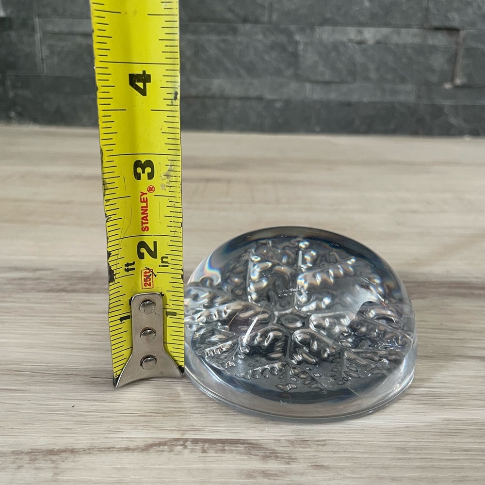 Glass Snowflake Paperweight - Picture 5 of 7